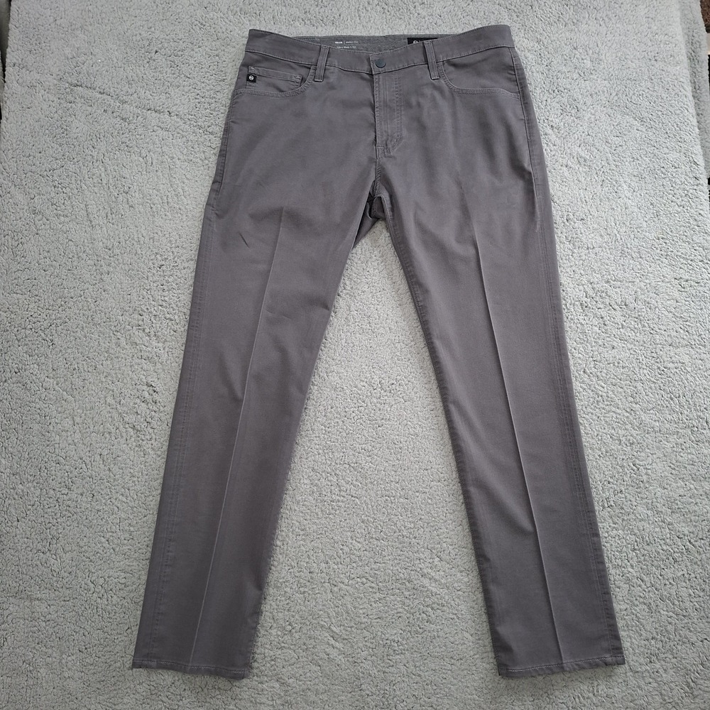 AG Adriano Goldschmied Jeans Mens 38x33* Grey Tellis Modern Slim Stretch Italian